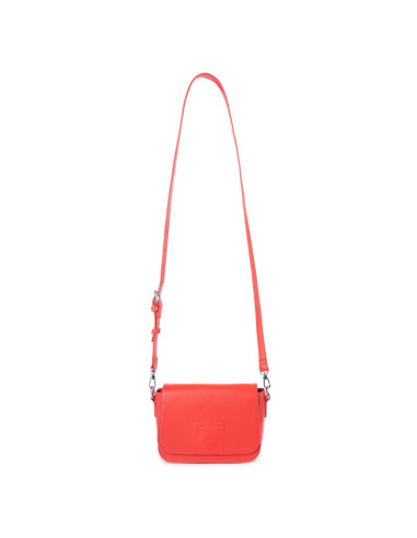 Boxy Schultertasche in orange
