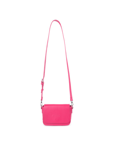 Boxy Schultertasche in pink
