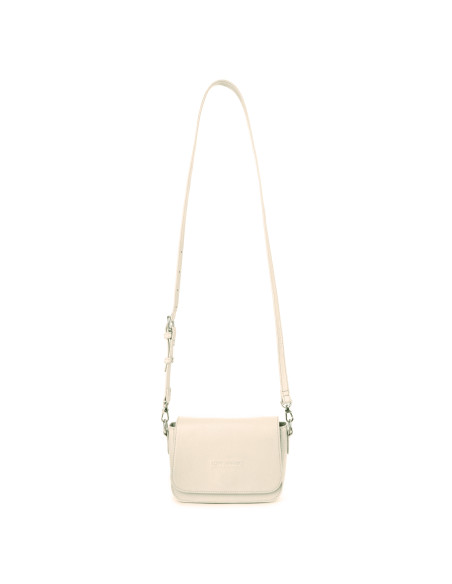 Boxy Schultertasche in offwhite