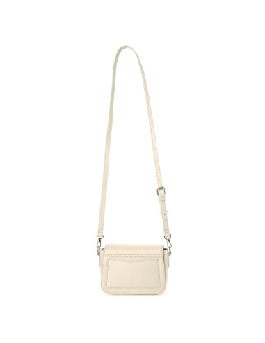 Boxy Schultertasche in offwhite